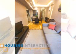 fully furnished 1-bedroom unit with balcony & parking for rent in joya lofts and towers