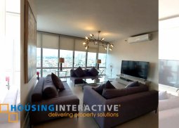 fully furnished 3-bedroom unit with balcony & parking for rent in proscenium