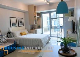 fully furnished studio unit with balcony for rent in greenbelt excelsior