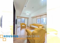 fully furnished 1-bedroom unit with balcony & parking for rent in verve residences
