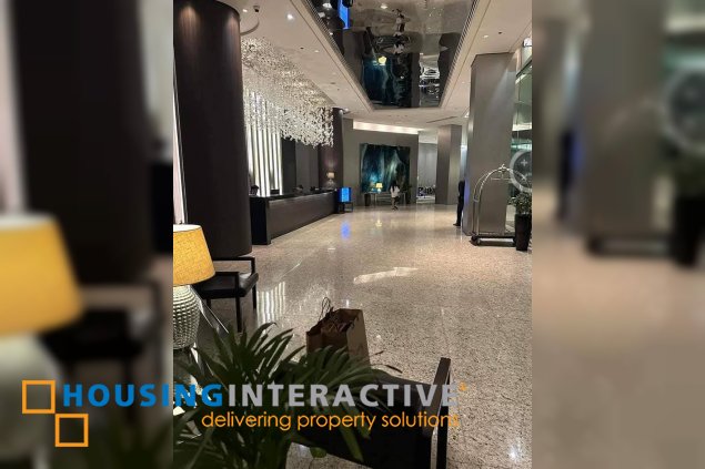 fully furnished studio unit with parking for sale in park terraces