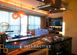 fully furnished 2-bedroom unit with balcony & parking for sale in the residences at greenbelt