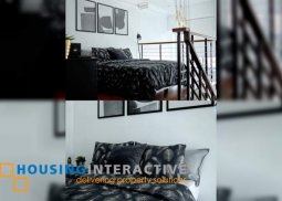 fully furnished 1-bedroom loft unit with parking for sale in eton residences