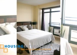fully furnished 1-bedroom corner unit with balconies & parking for sale in gramercy