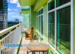 fully furnished 2-bedroom unit with balcony for sale in two serendra