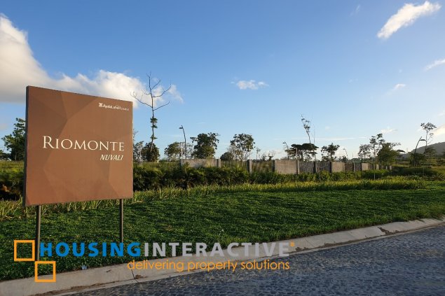 airy residential lot for sale in riomonte, nuvali