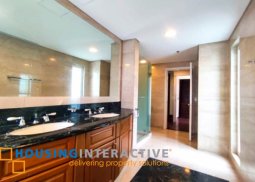 semi-furnished 3 bedroom unit - for rent in one roxas triangle