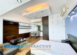 fully furnished studio unit - for rent in st. francis shangri-la place