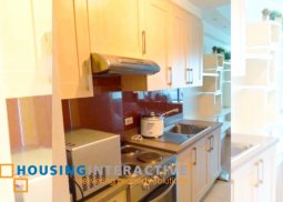fully furnished studio unit for rent in east tower one rockwell