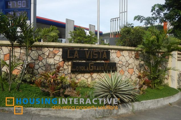 airy residential lot for sale in loyola grand villas