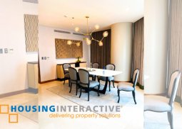 fully furnished 3-bedroom unit with parking for rent in two roxas triangle