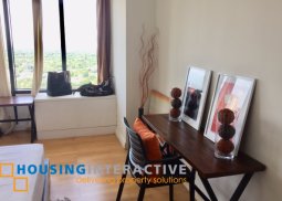 a fully furnished studio unit for rent at one rockwell