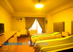 fully furnished studio unit - for rent at the grove rockwell