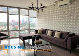 fully furnished 2-bedroom unit with parking for rent in proscenium at rockwell