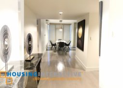 fully furnished 2-bedroom unit with parking for rent in proscenium at rockwell