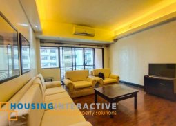 furnished 2br unit with parking in le triomphe tower for rent/sale