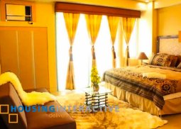 for rent studio unit with balcony at two palm tree