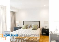 fully furnished 2-bedroom unit with balcony & parking for rent in one mckinley place