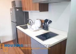 fully furnished studio unit - for rent at the gramercy residences