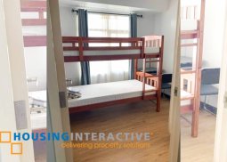 fully furnished 2 bedroom unit with balcony for rent in two serendra
