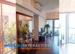 fully furnished 2-bedroom unit with balcony & parking for rent in shang salcedo place