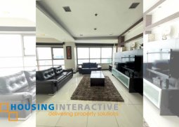 fully furnished 3-bedroom unit with balcony & parking for rent in the residences at greenbelt