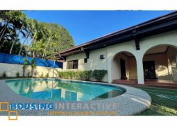 bungalow house with pool for lease at ayala alabang village