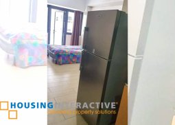 fully furnished studio unit with balcony for sale/rent in salcedo skysuites
