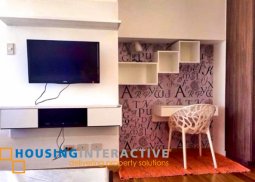 a fully furnished studio unit for rent in the milano residences