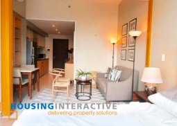 a fully furnished 1 bedroom unit for rent in one uptown residences