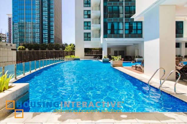 a fully furnished 1 bedroom unit for rent in one uptown residences