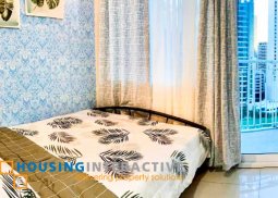 fully furnished 1-bedroom unit with balcony for rent in jazz residences