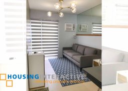 fully furnished 1-bedroom unit with balcony & parking for rent in avida verte
