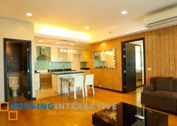 fully furnished 1-bedroom unit with parking for rent in one serendra