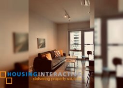 fully furnished 1-bedroom unit with parking for rent in proscenium at rockwell