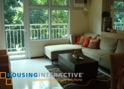 fully furnished 1-bedroom unit with balcony & parking for rent in two serendra