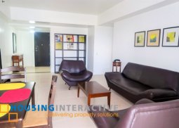 a fully-furnished 2 bedroom w/ balcony at mondrian residences