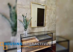 fully furnished 1-bedroom unit with balcony & parking for rent in garden towers