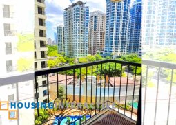 1br with balcony fully furnished condo unit for rent at forbeswood heights