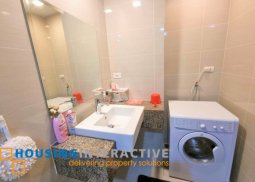 fully furnished 1-bedroom unit with balcony & parking for rent in one uptown residences