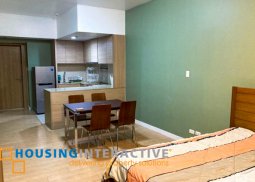 a fully furnished studio type condo at one shari-la place