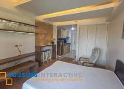 a fully furnished studio type unit for rent in the grove by rockwell