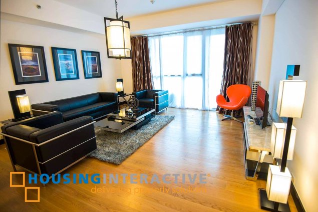 fully furnished 2br unit for lease at one serendra