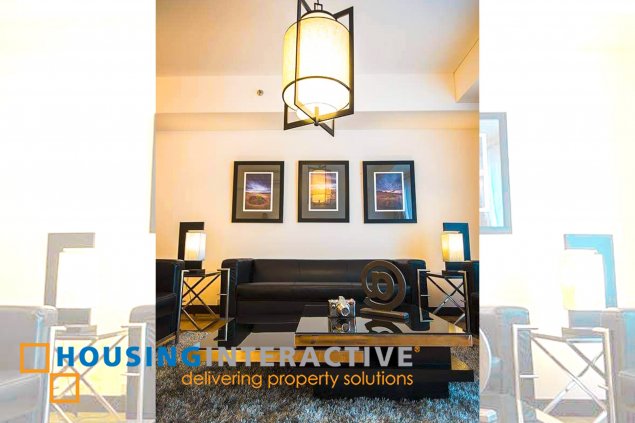 fully furnished 2br unit for lease at one serendra
