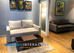 fully furnished 1-bedroom unit with balcony for rent in one maridien