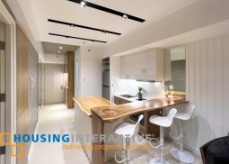 for rent - fully furnished 1br unit in vantage kapitolyo by rockwell