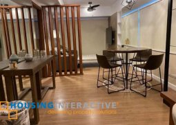 fully furnished 1-bedroom unit with parking  for rent in verve residences