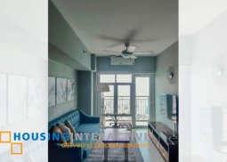 fully furnished 2-bedroom unit with balcony & parking for rent in two serendra