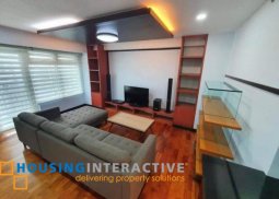 fully furnished 2-bedroom unit with parking & balcony for rent in one serendra