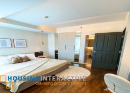 fully furnished 2-bedroom bi-level unit with parking for sale in one legaspi park